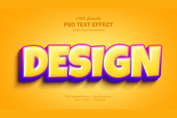 3D Design Photoshop Text Effect for Creators