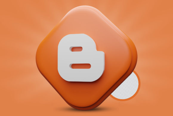 Evaluating the Blogger Icon 3D Render Premium PSD Logo for Modern Branding