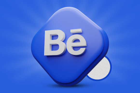 Maximizing Impact with the Behance Icon 3D Render Premium PSD Logo