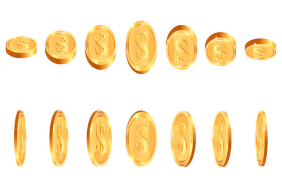 Realistic Gold Coins