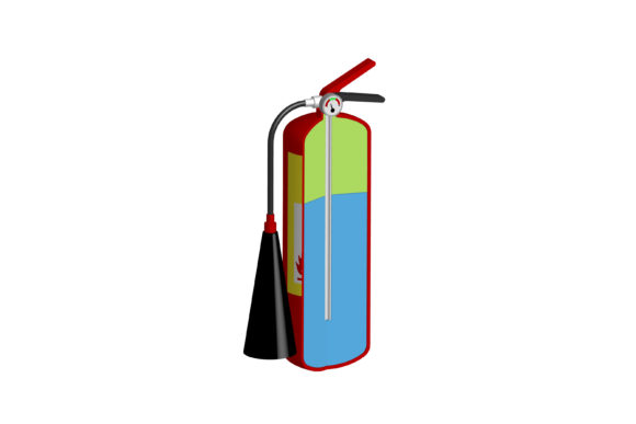 Sectional View of a Household Fire Extinguisher