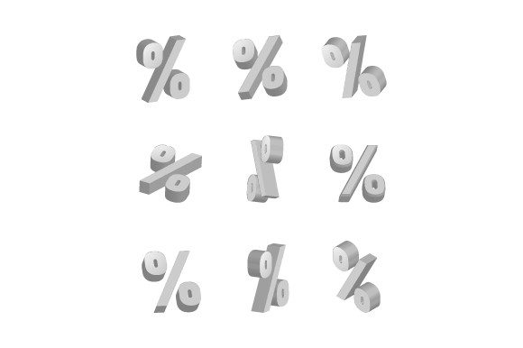 Transforming Data into Visual Impact: The Ultimate Set of Percentage 3D Design Collection