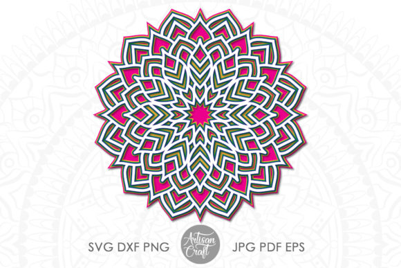 Transforming Flat Designs into Dimensional Art with Layered Mandala SVG and 3D Mandala SVG