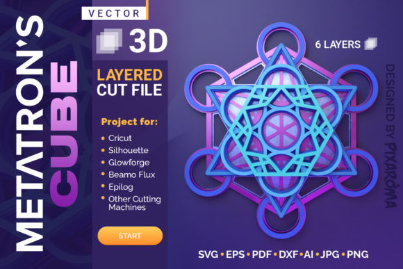 Transforming Sacred Geometry into High-Value Assets: The Metatron's Cube 3D Layered SVG Cut File