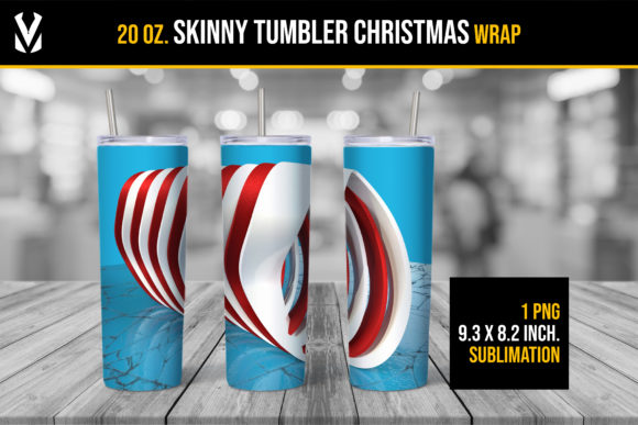 Unleash Your Holiday Creativity with the Skinny Tumbler Sublimation Christmas 3D Design