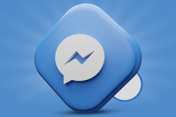 Unlocking Creative Potential with the Messenger 3D Render Premium PSD Logo